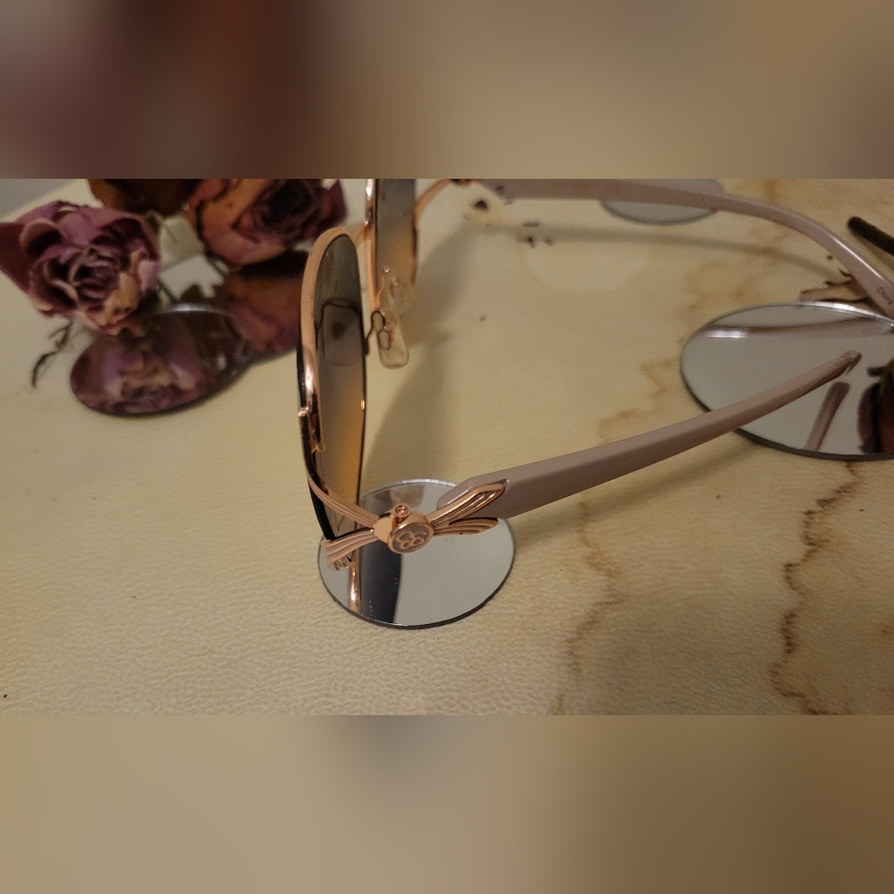 Jessica Simpson J5514 RGDND Butterfly Sunglasses Rose Gold Nude Gradient - Picture 6 of 12